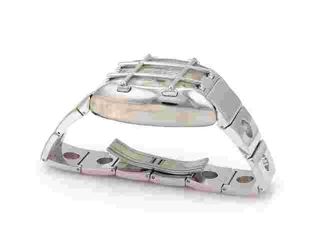 Van Der Bauwede 800 Silver Magnum Automatic Cal.35 Quarterback Mens Watch