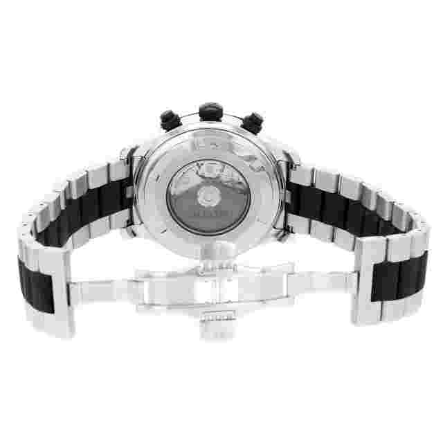 Valentino Steel Rubber Black Dial Chrono Automatic Mens Watch V40LCA9R909-S09R