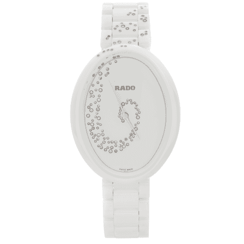 Rado Esenza Ceramic Diamond White Dial Ladies Quartz Watch