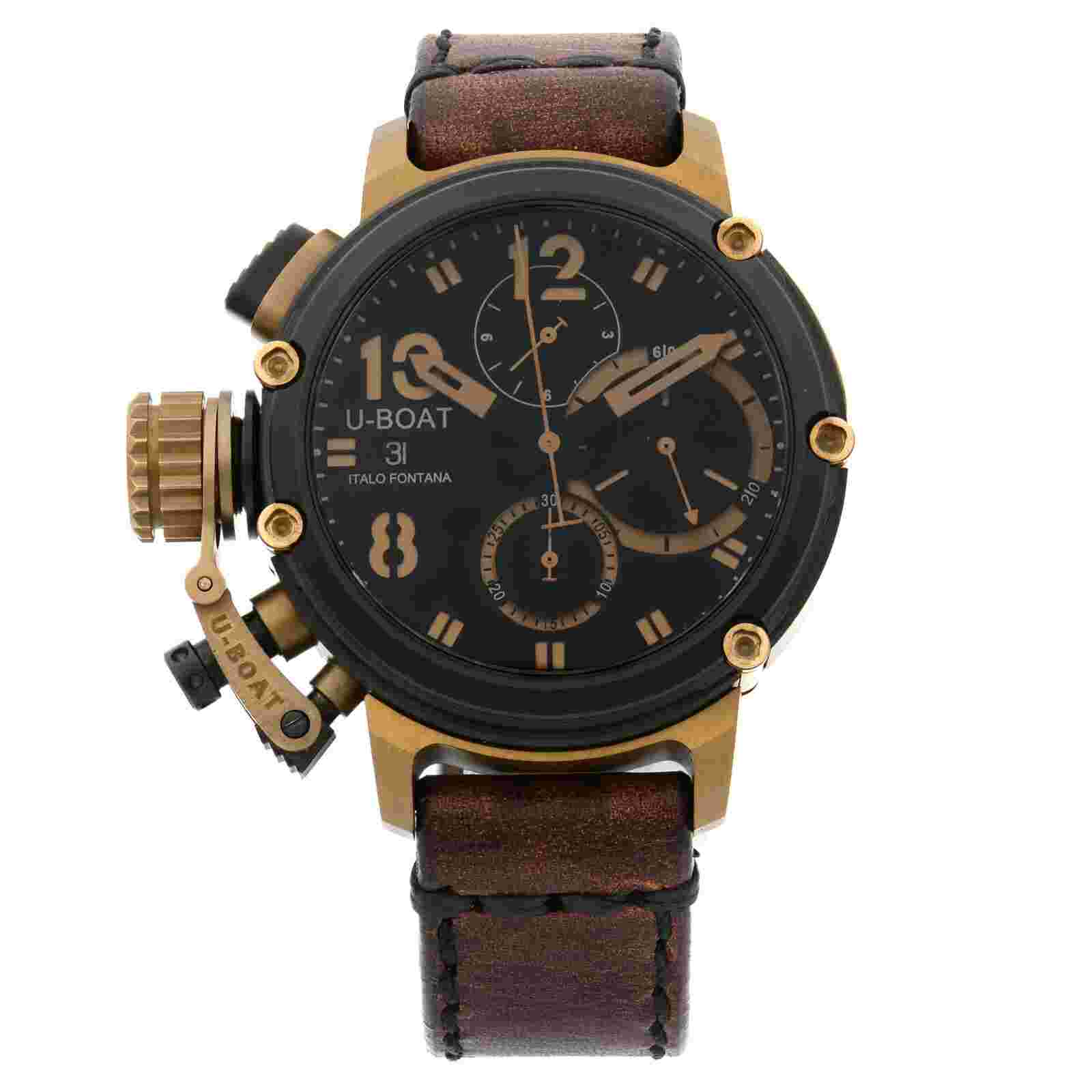 U-Boat Chimera 43mm B&B LTD Edition PVD Steel Bronze Black Dial Mens Watch 8015
