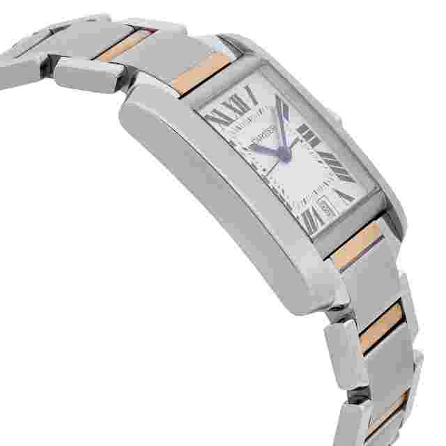 Cartier Tank Francaise 28mm Steel 18K Gold Automatic Mens Watch