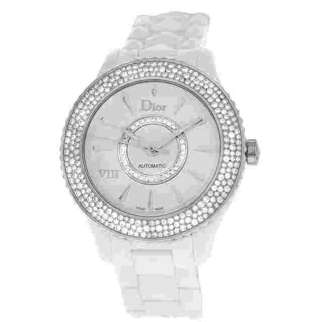 Christian Dior VIII CD1245E5C001 Ladies Ceramic Diamond 39MM Automatic Watch