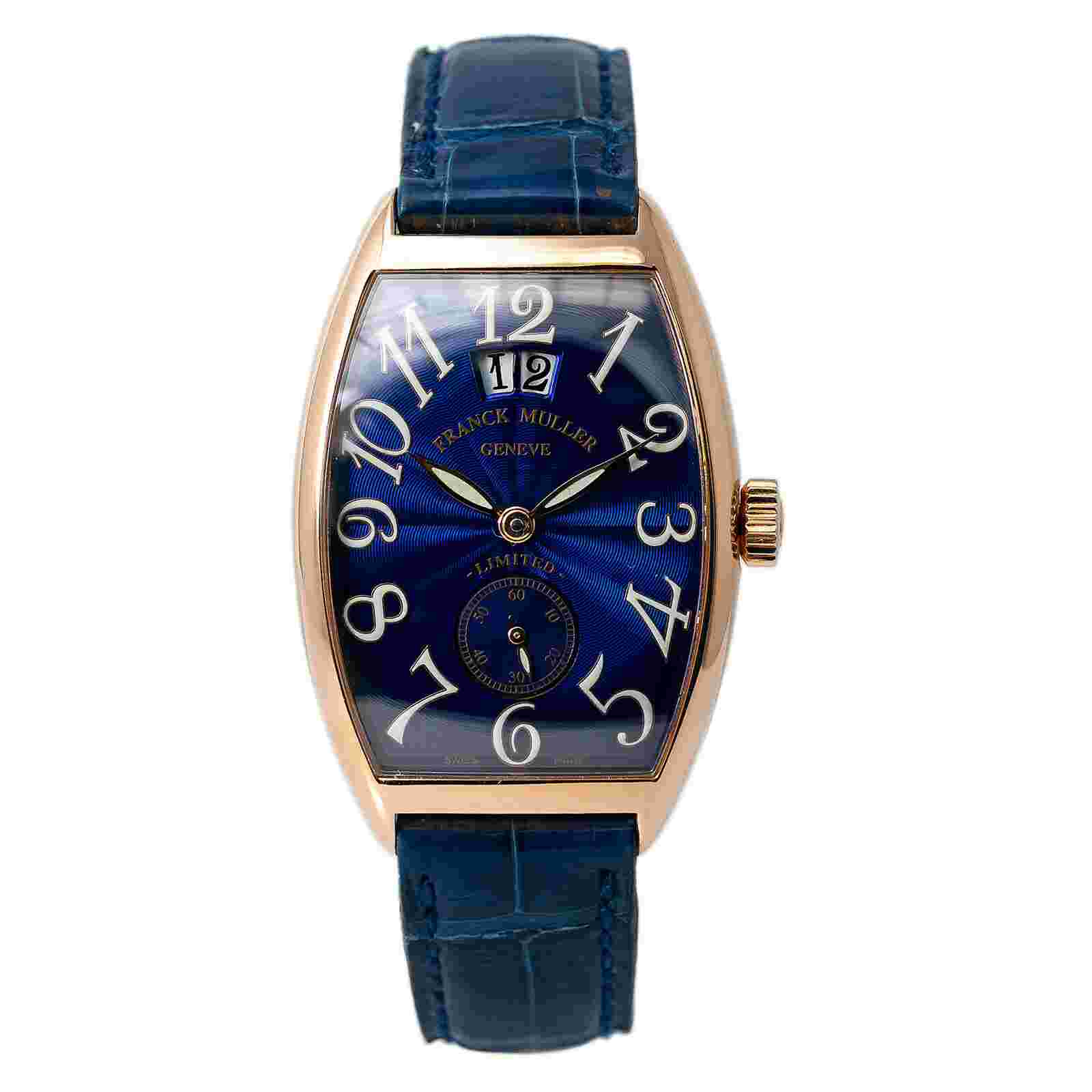 Franck Muller Cintree Curvex Casablanca 2851 S6 Automatic Watch 18k Rose 30mm