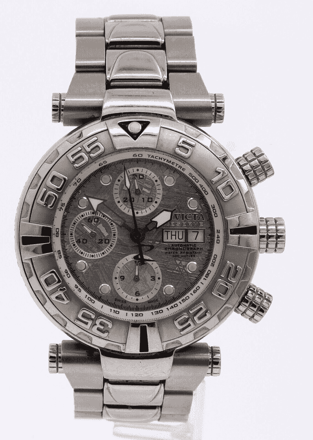 Invicta Subaqua Meteorite Dial Day Date Steel Automatic Watch