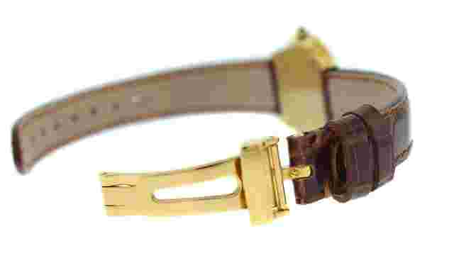 Tourneau Super Oro CA4138-BR Ladies Diamond 18K Yellow Gold Quartz 28MM Watch
