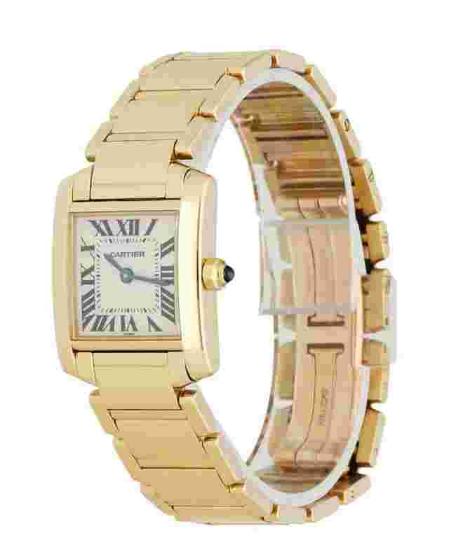 Cartier Tank Francaise  Yellow Gold Ladies Watch