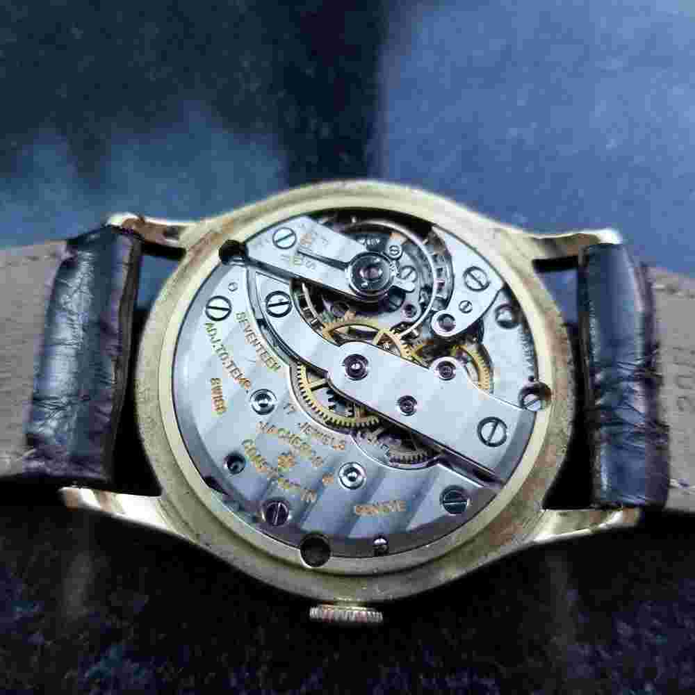VACHERON & CONSTANTIN Vintage 18k Gold Men's Geneve Manual Wind c.1950s LV959TAN