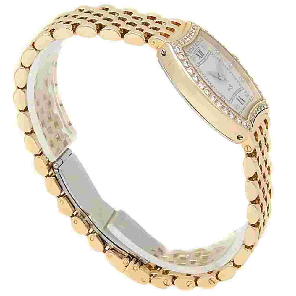 Bedat & Co No.3 18k Yellow Gold Diamonds Quartz Silver Ladies Watch