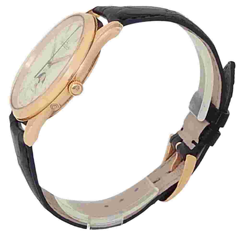 Jaeger-LeCoultre Master Ultra Thin 18k Rose Gold Auto Ivory Men's Watch