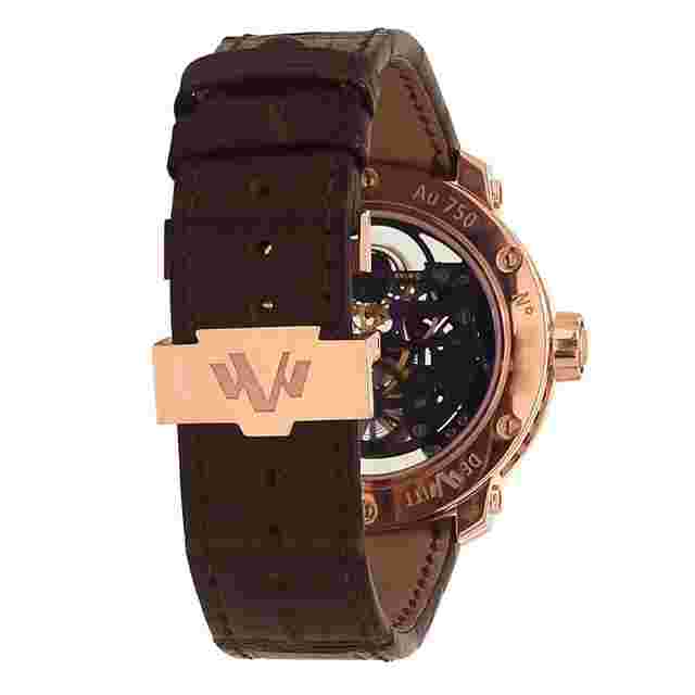 DeWitt Twenty 8 Eight Tourbillon 18k Rose Gold Skeleton Men's Watch