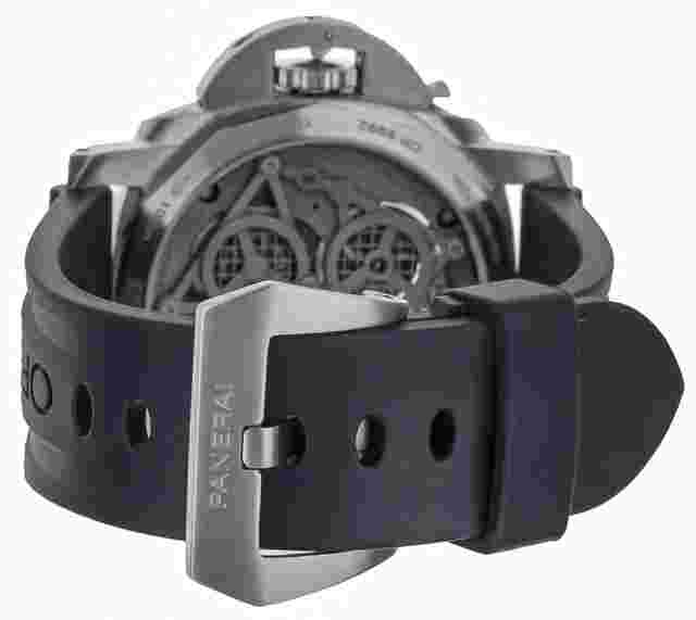 PANERAI LO SCIENZIATO TOURBILLON GMT TITANIUM SKELETON 47MM PAM767 COMPLETE SET