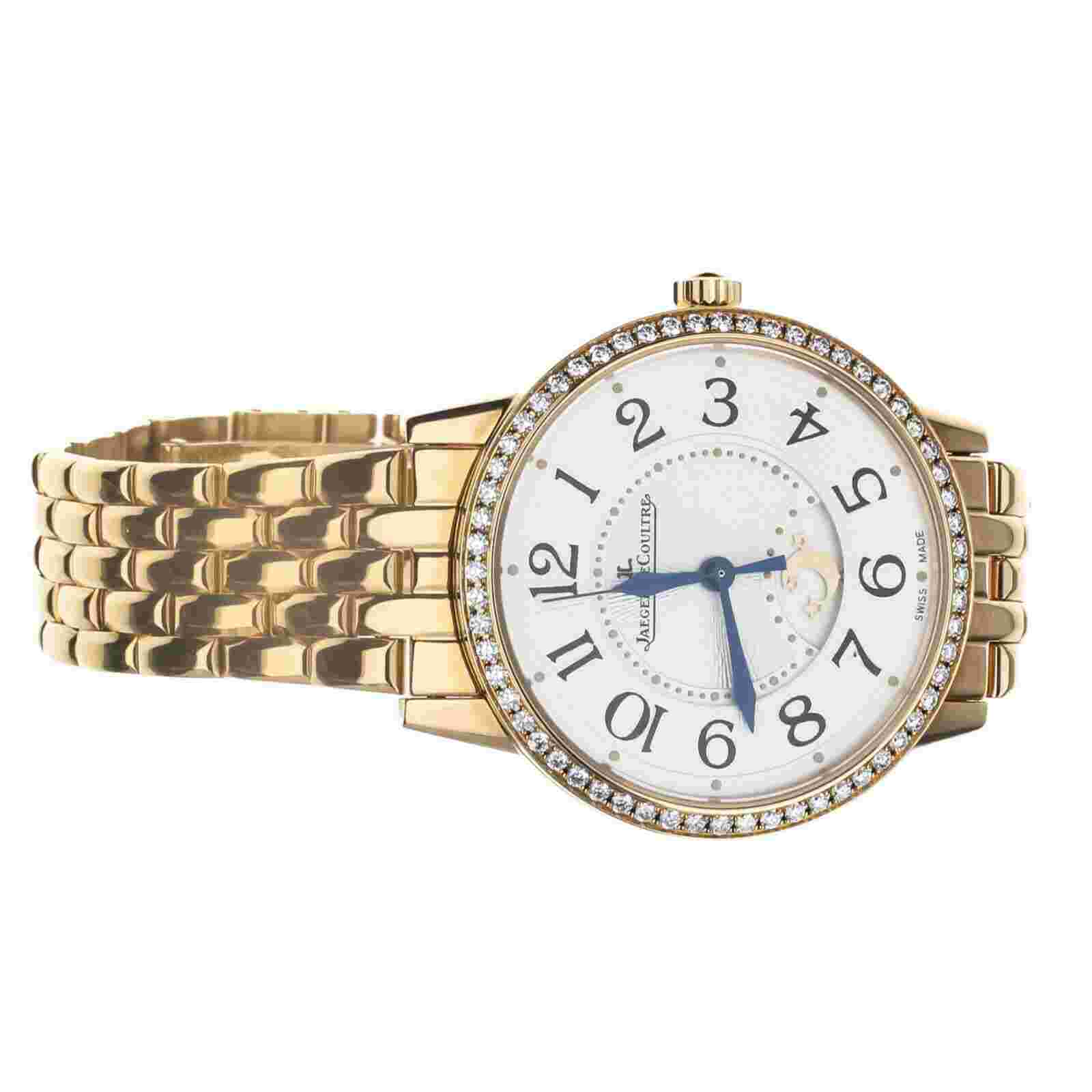 Jaeger LeCoultre Rendez-Vous Silver Dial Rose Gold 34mm Q3442120 Full Set