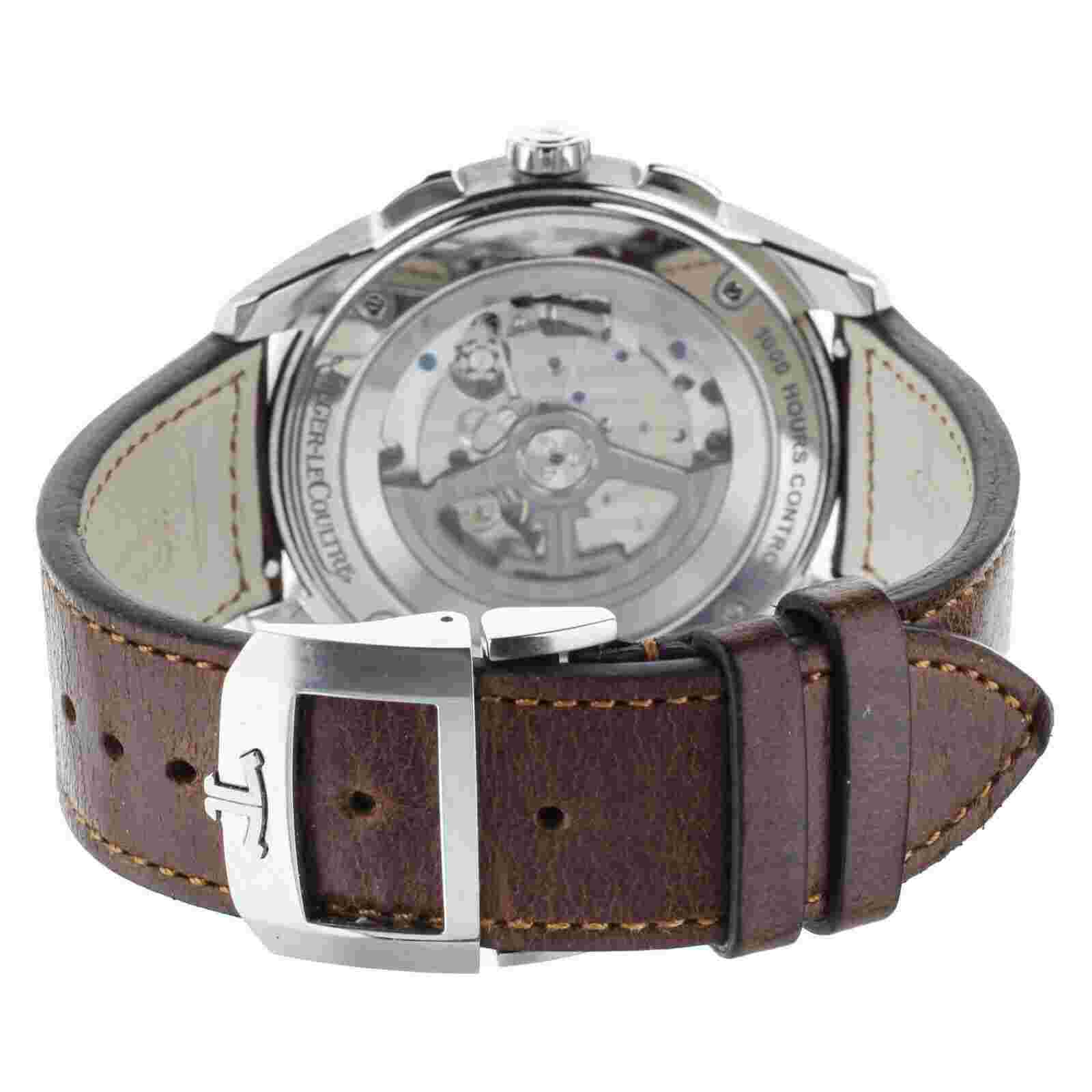 Jaeger LeCoultre Polaris Chronograph Black Dial Calf 42mm Q9028471 Full Set