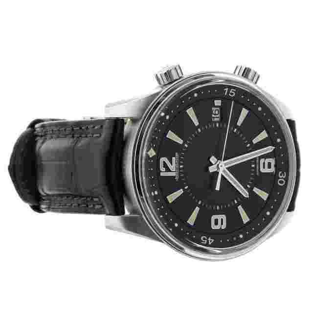 Jaeger LeCoultre Polaris Date Stainless Steel Alligator 42mm Q9068670 Full Set