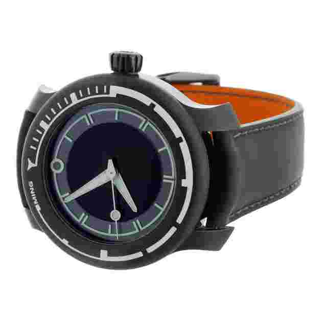 Ming Diver Titanium Black Dial on Calf 40MM  Full Set