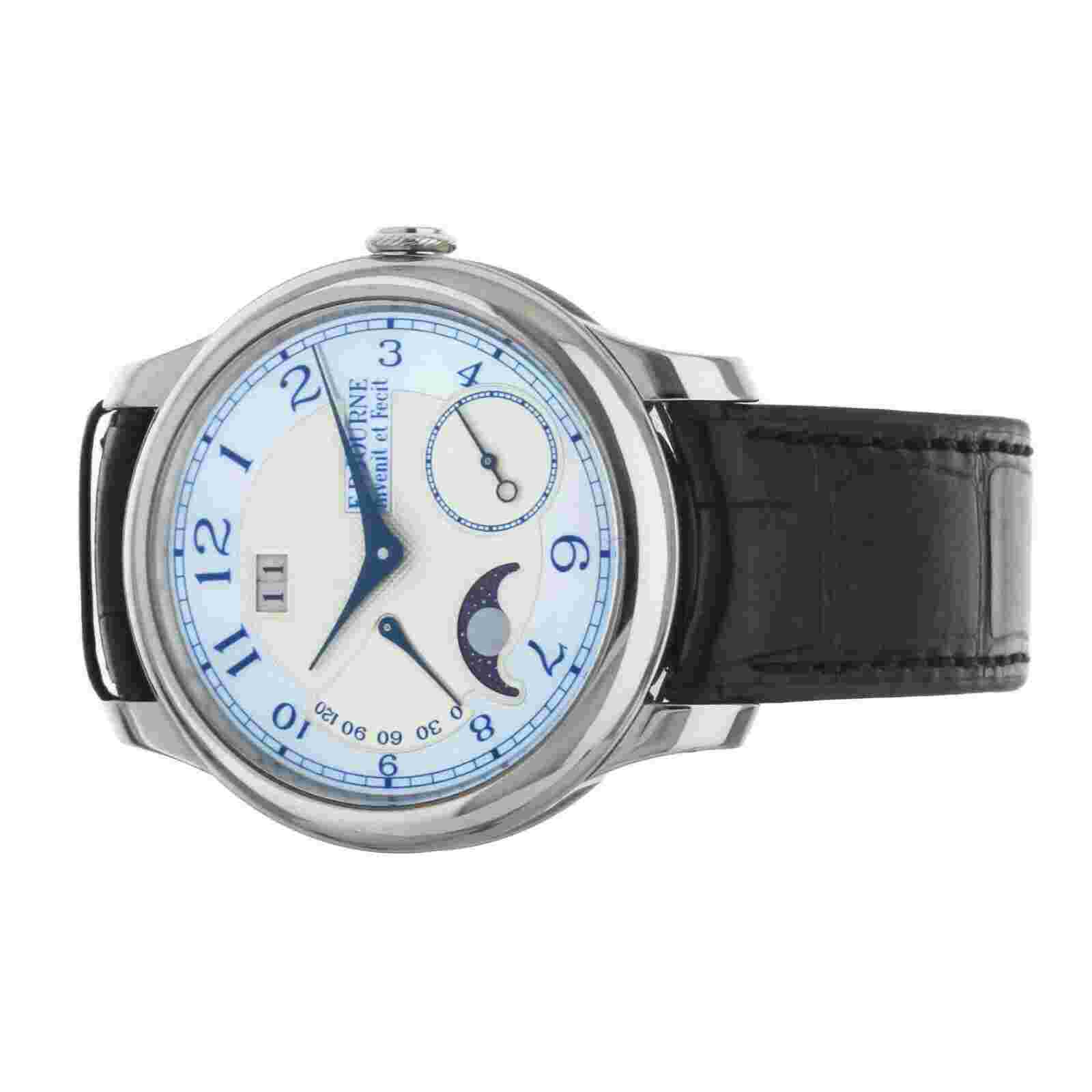 F.P. Journe Octa Lune Nacre White Mother of Pearl Platinum Alligator 40mm