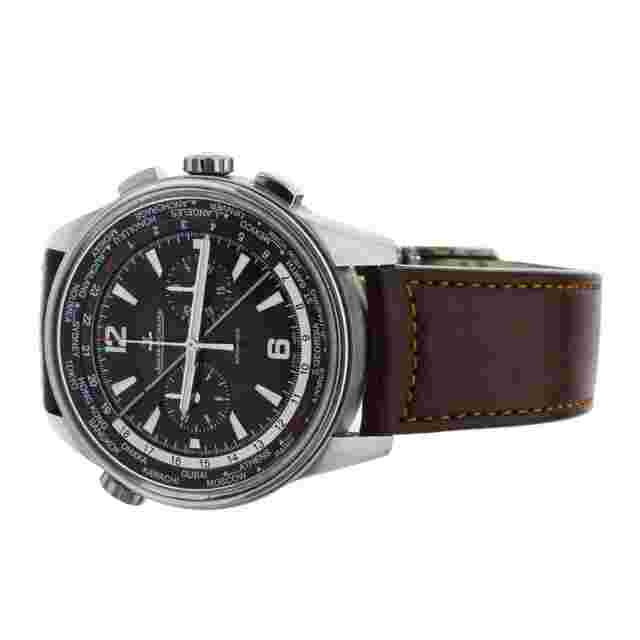 Jaeger LeCoultre Polaris Chronograph World Time Black 44mm