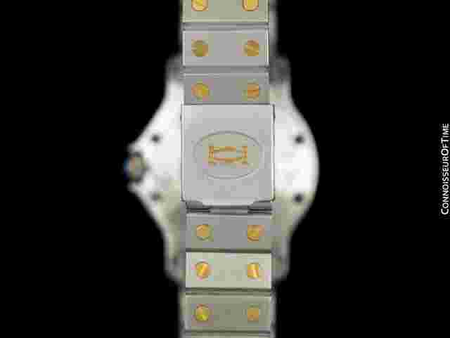 CARTIER SANTOS OCTAGON Mens Unisex SS Steel & 18K Gold Watch,