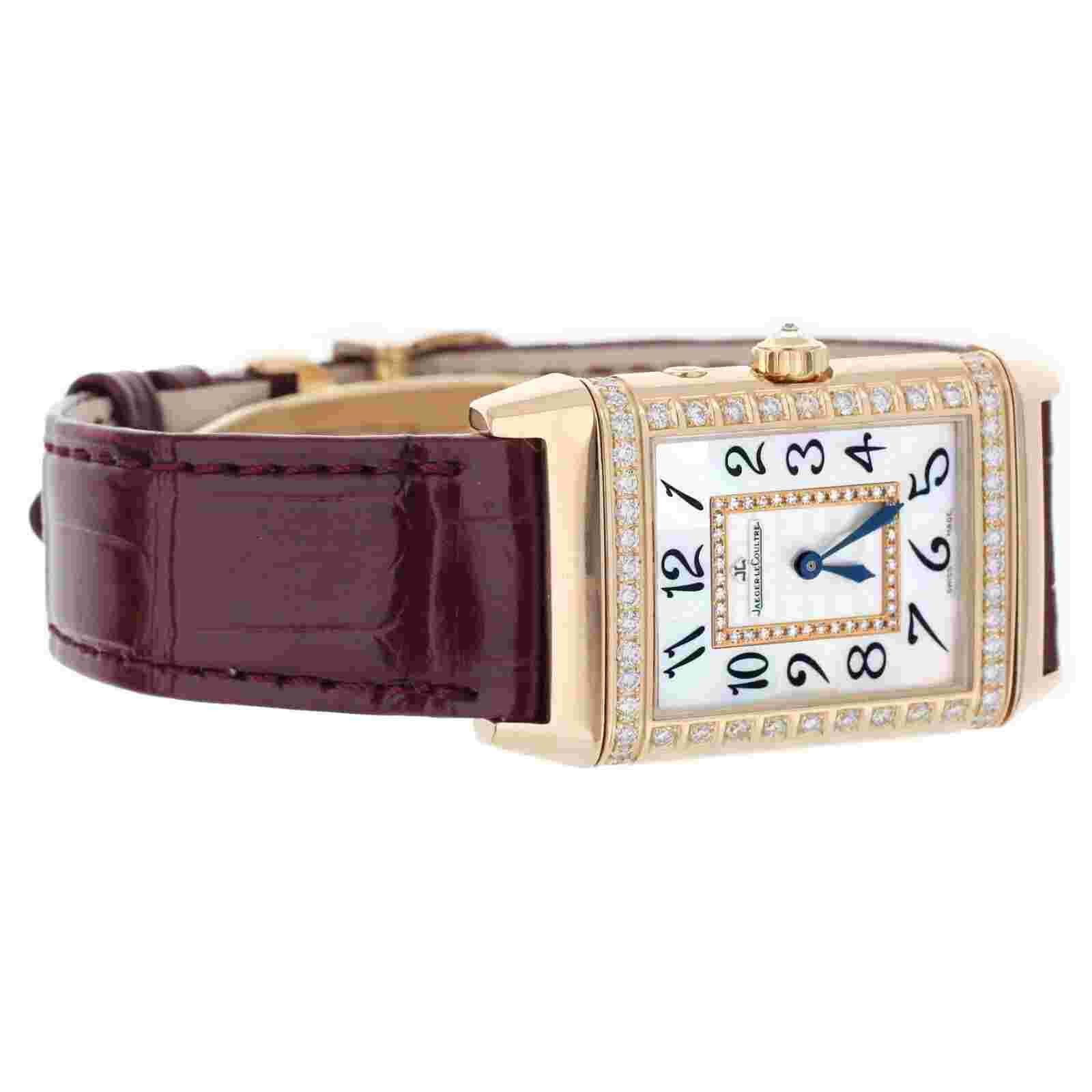 Jaeger-LeCoultre Reverso Duetto MOP Dial Diamonds Yellow Gold 40x25mm