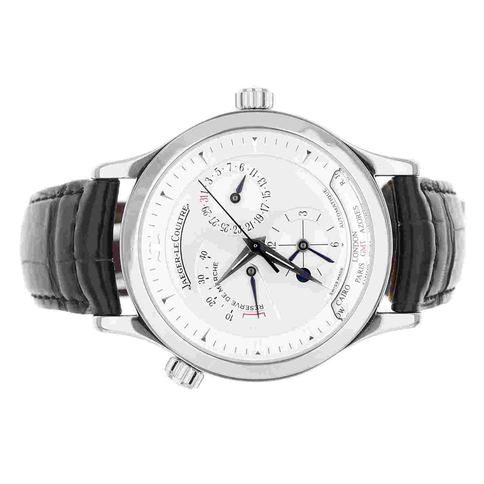 Jaeger LeCoultre Master Geographic World Time Stainless Steel