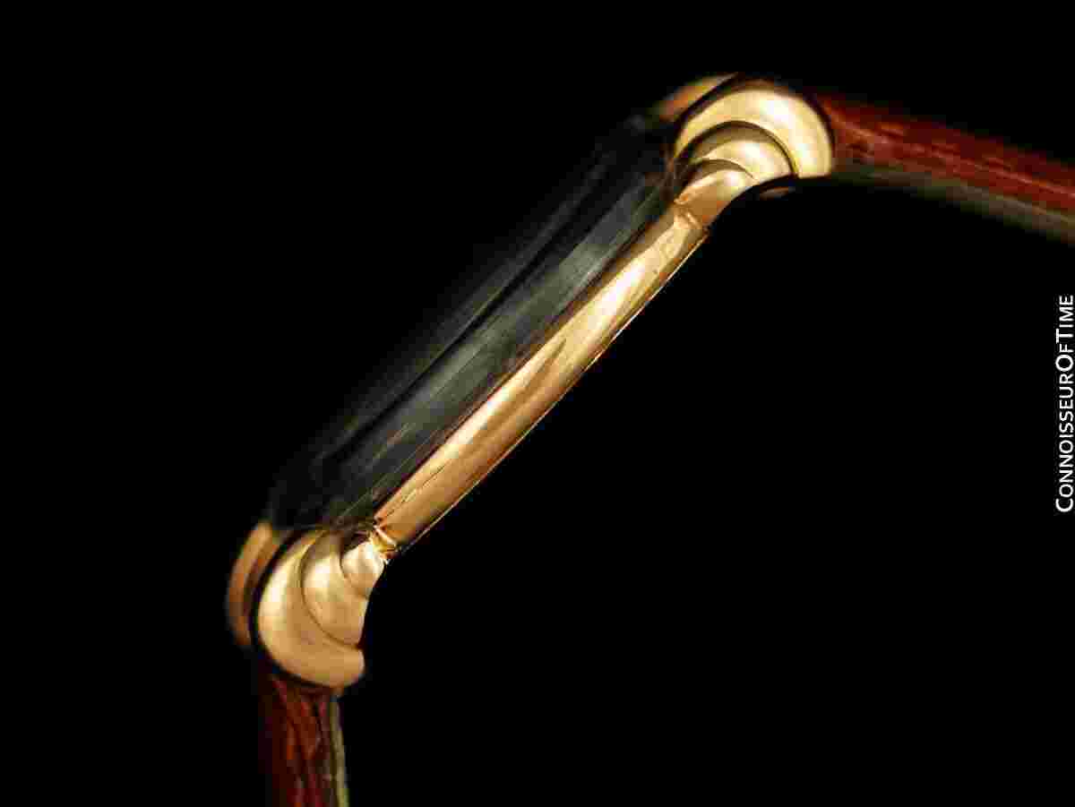 1940's VACHERON& CONSTANTIN Vintage Mens Art Deco 18K Rose Gold Watch
