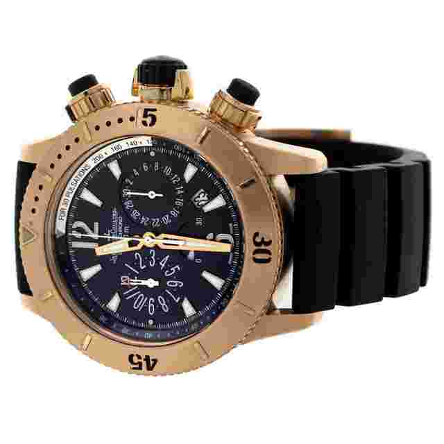 Jaeger-LeCoultre Master Compressor Chrono Diving  Rose Gold Rubber Strap