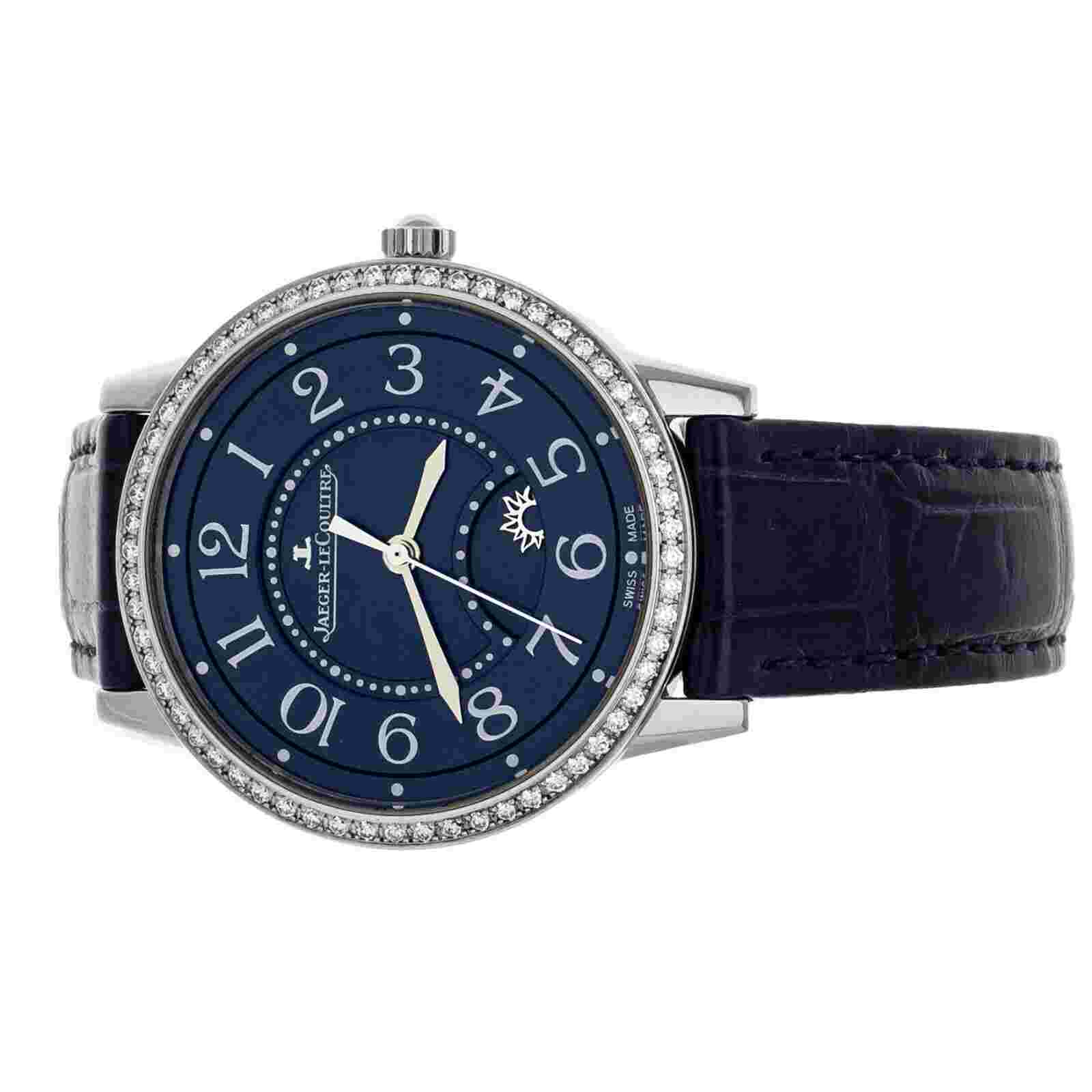 Jeager-LeCoultre Rendez-Vous Blue Dial Diamond Bezel