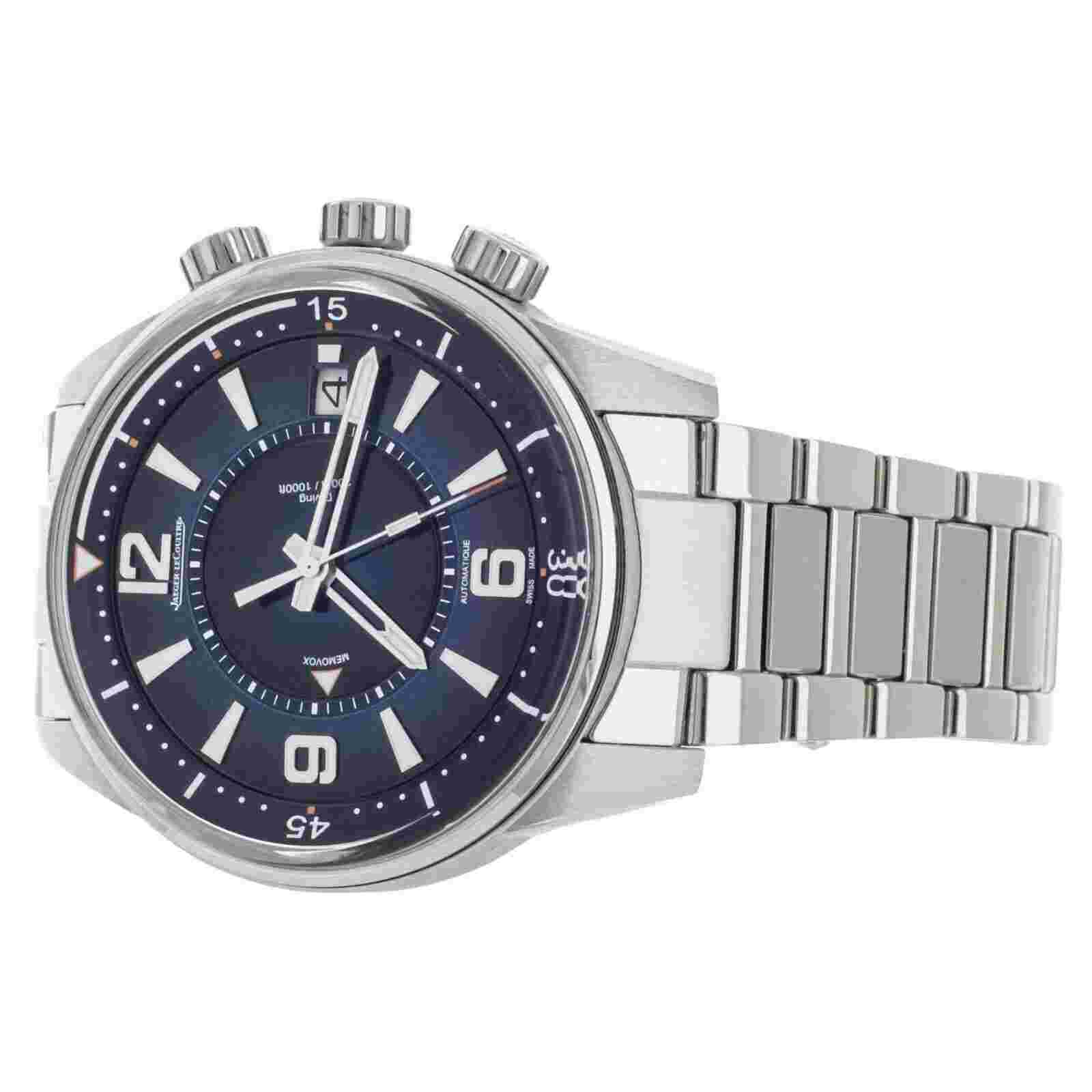 Jaeger-LeCoultre Polaris Mariner Memovox Blue Dial Alarm 42mm