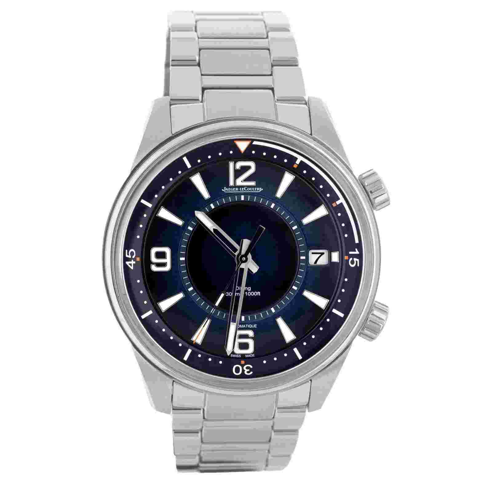 Jaeger LeCoultre Polaris Mariner Date Blue Dial Steel