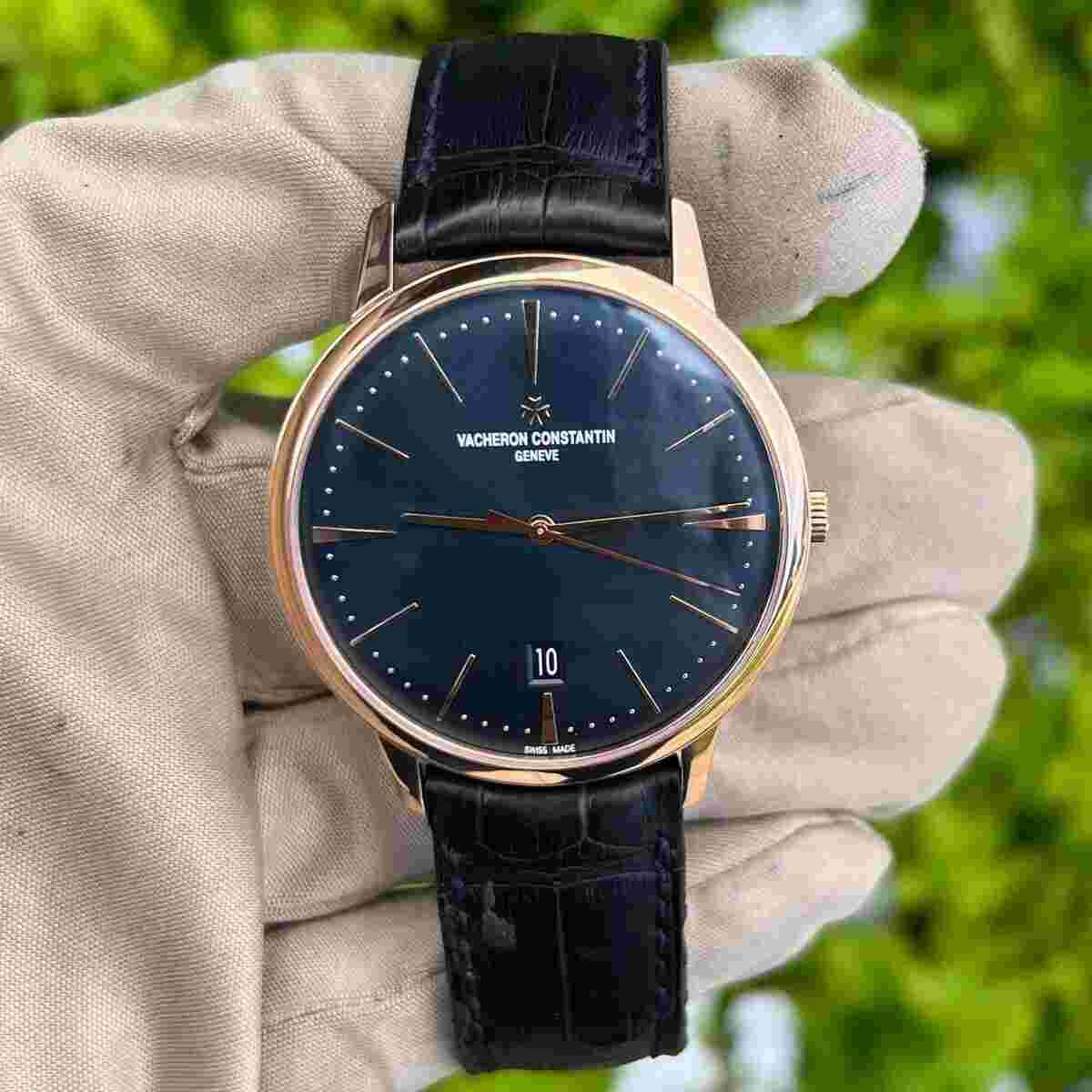 Vacheron Constantin 85180 Blue Dial Rose Gold Dress Watch