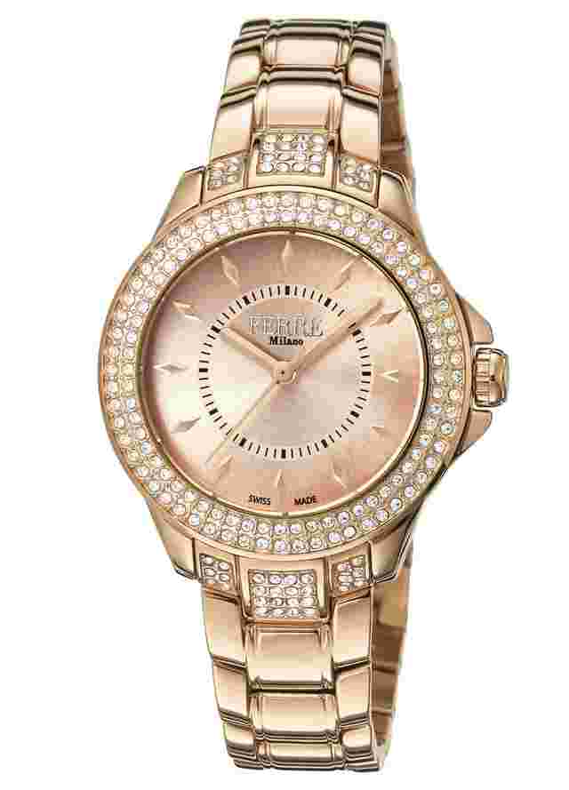 Ferre Milano Champagne Rose Gold Stainless Steel FM1L067M0081 Watch