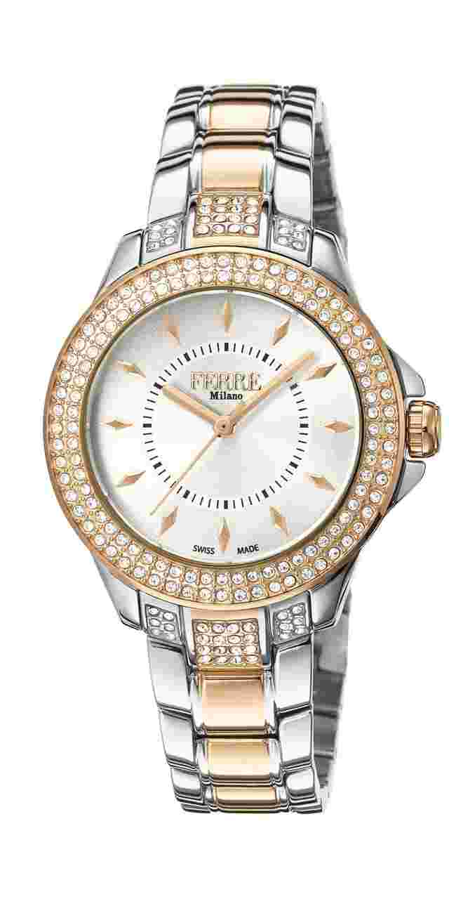 Ferre Milano Silver Two Toned IPRG Stainless Steel   FM1L067M0111 Watch