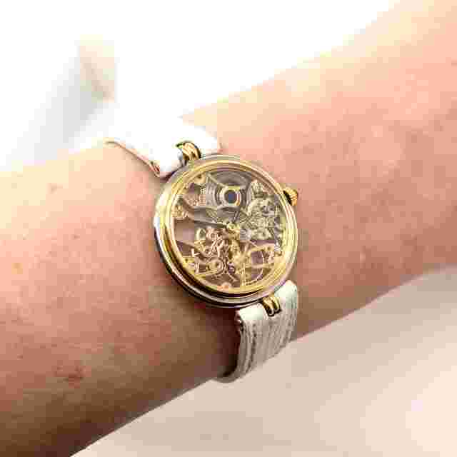 GÉRALD GENTA 26mm 18K Yellow Gold SKELETON Watch