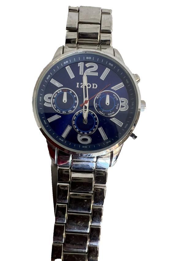 Men's Stainless Steel Chain Izod Wrist Watch. Japan Movement.