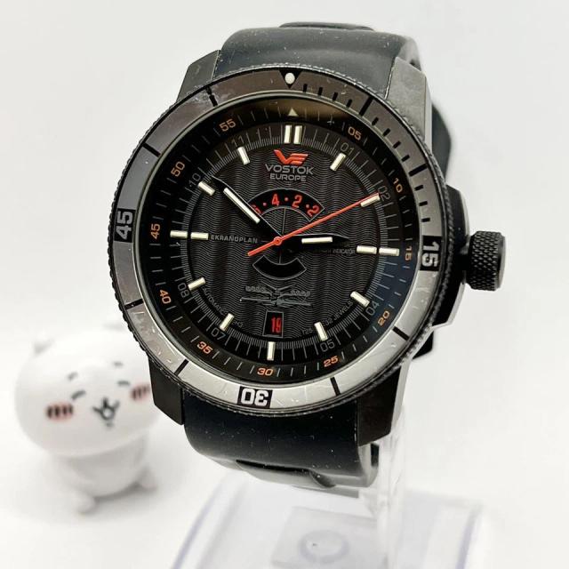 Vostok Europe Ekranoplan Automatic Watch Black Stainless Steel Limited Edition