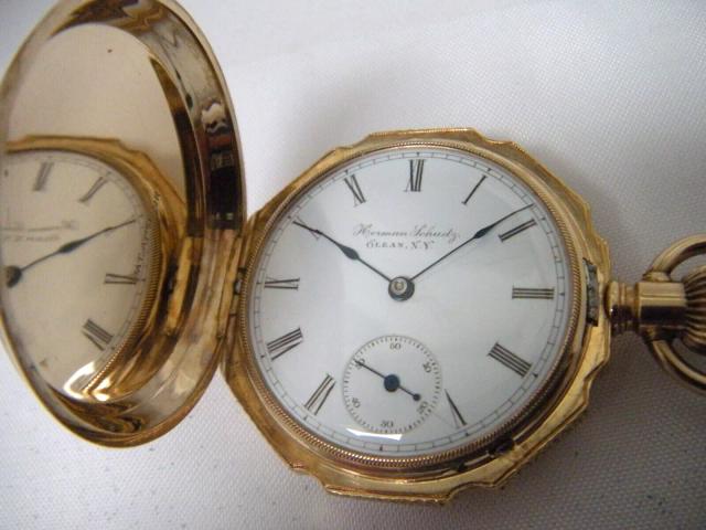 ILLINOIS 14K SOLID GOLD POCKET WATCH  SERVICED MINTY