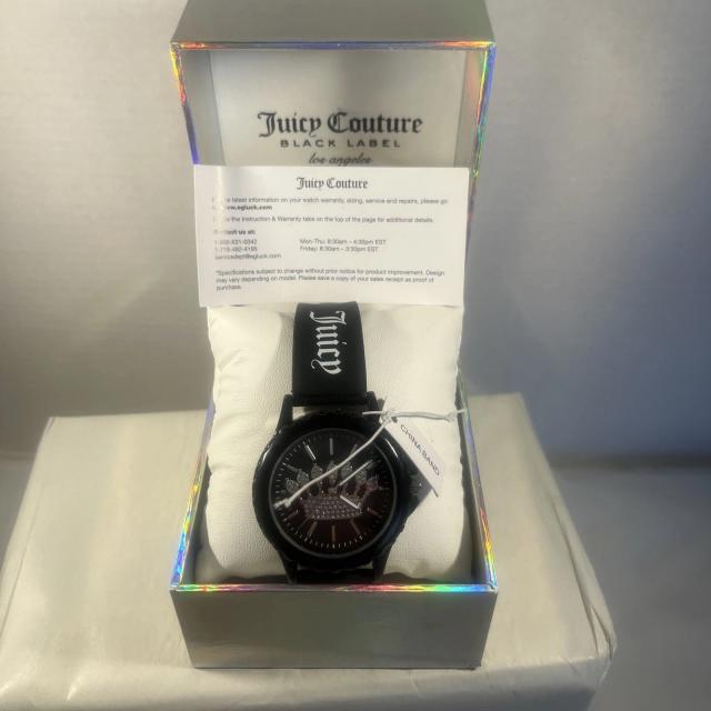 Juicy Couture Black Label Los Angeles BLACK Watch BRAND NEW