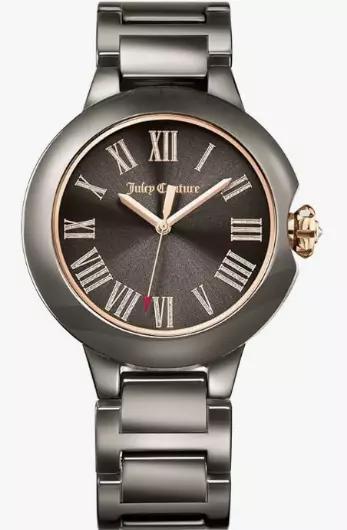 Juicy Couture Women's 1901654 Burbank Chocolate Brown Ceramic Rose Gold Watch