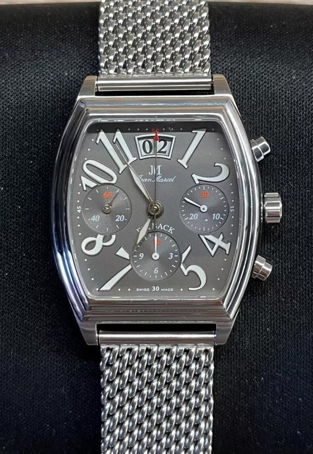 Watch Men Jean Marcel Magnum tonneau fly back chronograph limited edition