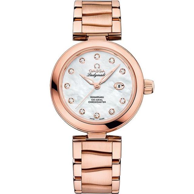 Omega De Ville Ladymatic
                           
                                 2025 New De Ville Ladymatic White Dial Sedna gold 34 mm