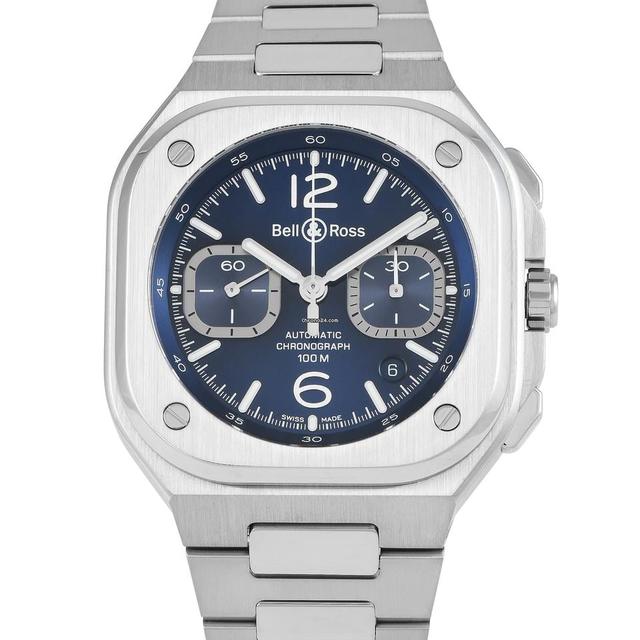 Bell & Ross BR 05
                           
                                 Chrono Blue Steel Watch BR05C-BU-ST/SST