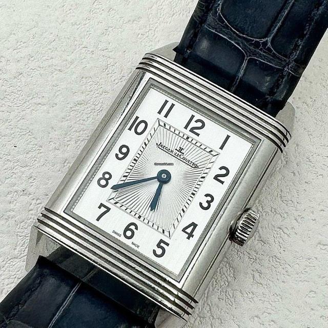 Jaeger-LeCoultre Reverso Classic Medium Duetto
                           
                                 Blue Alligator Diamond Ladies Watch Q2588422