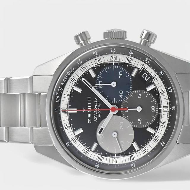 Zenith
                           
                                 NEW Chronomaster Original Steel Black / Date / 38mm / Box&Papers / 03.3200.3600/22.M3200