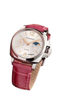 Panerai Luminor Due Luna
                           
                                 38mm Pink Alligator Ladies Watch PAM01180