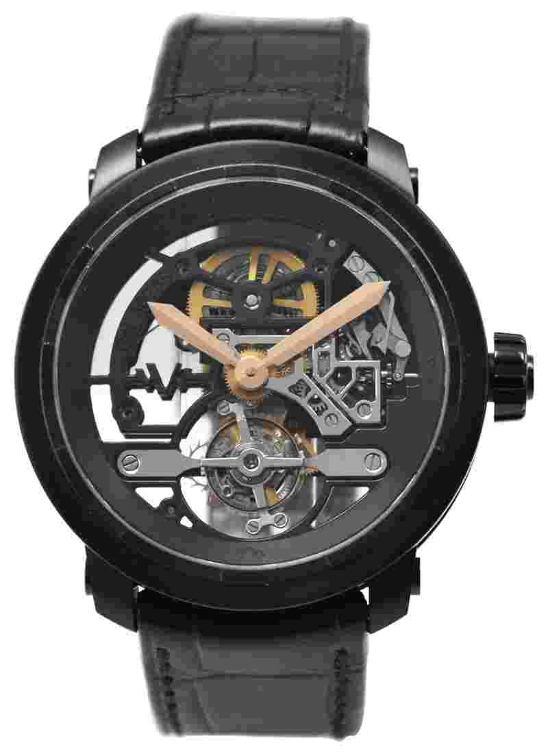 Twenty 8 Eight Skeleton Tourbillon in Black Titanium