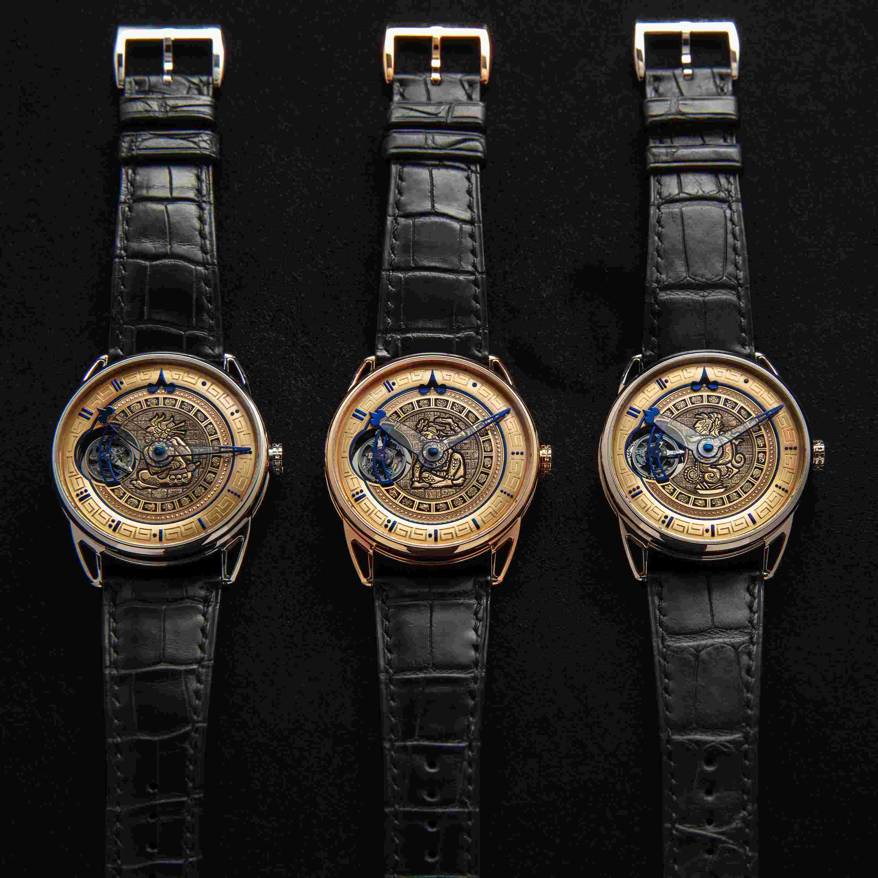 DB25 TMT Maya Tourbillon SET in Platinum, Rose Gold, and White Gold