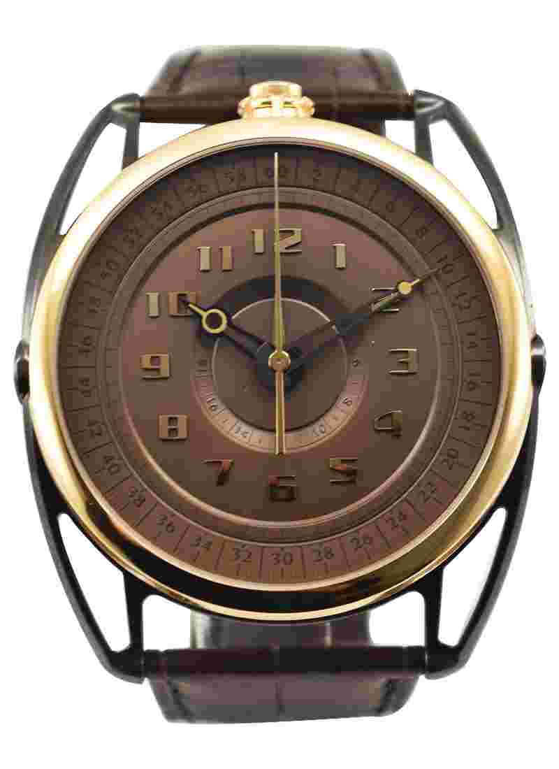 DB28 Maxichrono in Rose Gold and Zirconium - Piece Unique