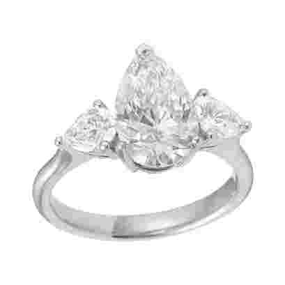 3 CT Pear Ring -3.51 CTS,R112R,J-K/SI,F-G/VS-SI,Total Wt – 3.89 gm