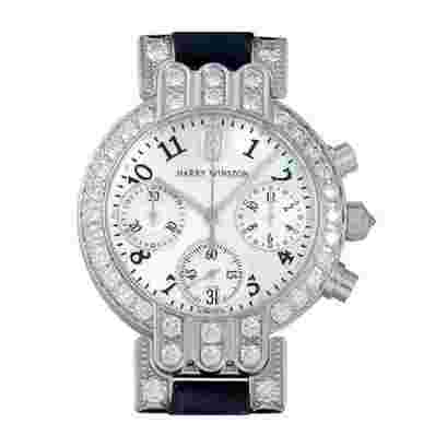 Harry Winston Premier Chronograph Bezel Diamond Watch Ref. Preqch32Ww007