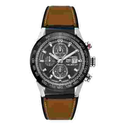 Tag Heuer Carrera Calibre Heuer 01 Grey Dial Chronograph Men’S Watch Ref. Car201W.Ft6122